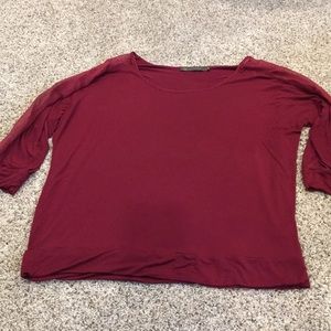 Red/Cranberry/Rust XL 3/4 Sleeve Shirt